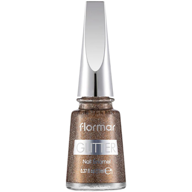 Flormar Glitter Nail Enamel GL40 Golden Orchid image