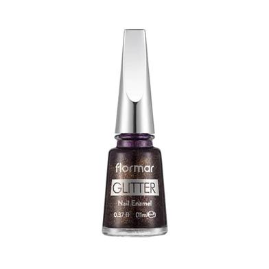 Flormar Glitter Nail Enamel GL44 Purple Glare image