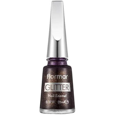 Flormar Glitter Nail Enamel GL44 Purple Glare image