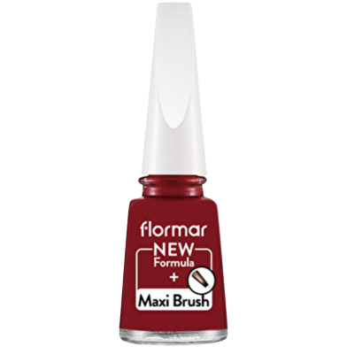 Flormar Nail Enamel 228 Maxi Brush Bordeaux Red image