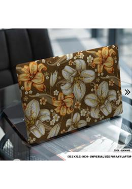 DDecorator Flower Pattern Floral Design Laptop Sticker image