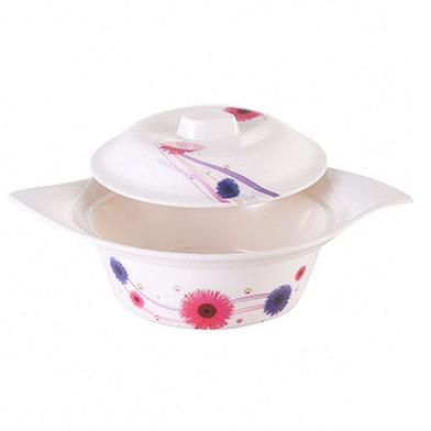 Flower Soup Bowl with Lid-Rainbow image
