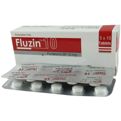 Fluzin 10 mg Tablet – 10's Strip image
