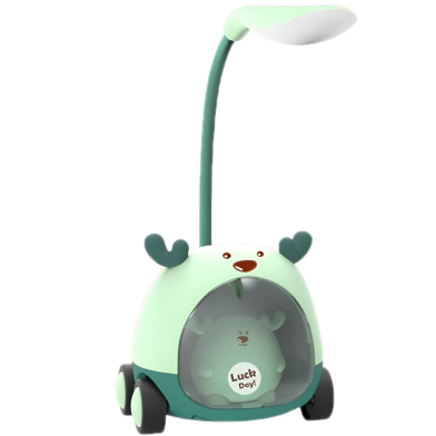 Foldable LED Study Lamp for Kids With Pen Holder and Built-in Sharpener (Multicolor) image