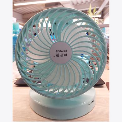 Folding Portable Telescopic Floor/USB Desk Fan with 7200mAh Rechargeable Battery image