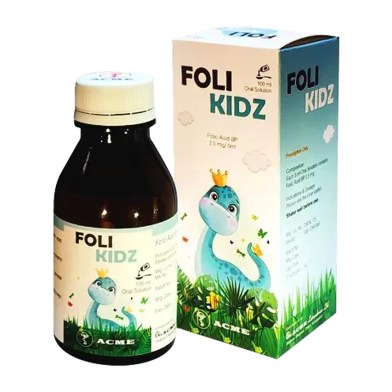 Foli Kidz 2.5mg/ 5ml Oral Solution 100 ml Bottle image