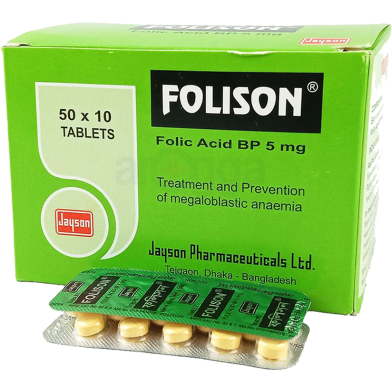 Folison 5 mg 10's Strip Tablet image