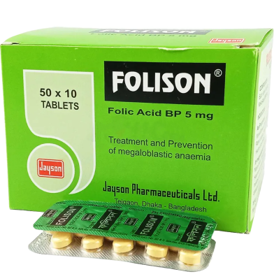 Folison 5 mg 10's Strip Tablet image