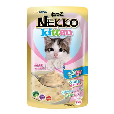 Nekko Foodinnova Kitten Pouch Wet Cat Food Tuna Mousse 70g image