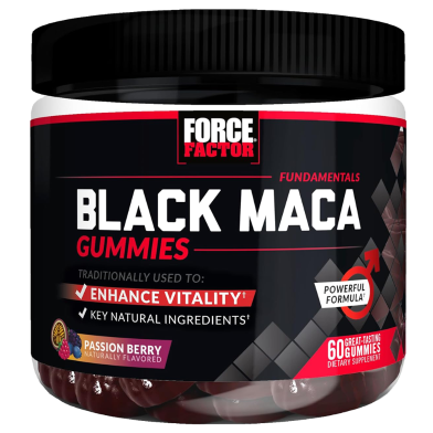 Force Factor Fundamentals Black Maca Gummies Passion Berry - 60 Gummies -524547306 image