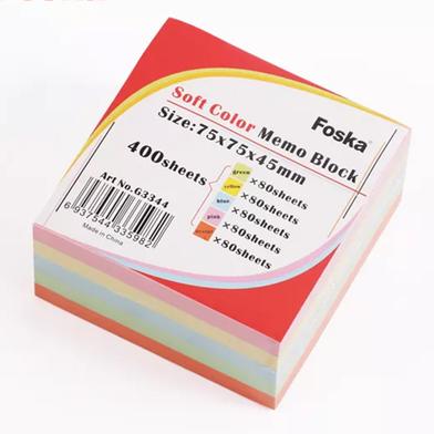 Foska Soft Color Memo Block 400 Sheets image