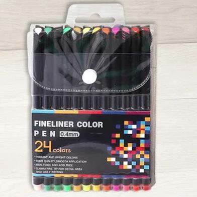Foska Art Drawing Fineliner Color Marker Pen 24pc image
