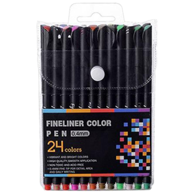 Foska Art Drawing Fineliner Color Marker Pen 24pc image