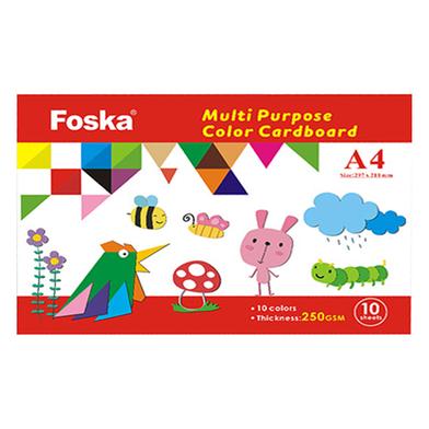 Foska Multi Purpose Color Cardboard A4 10 Sheets image