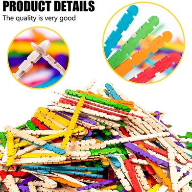 4-1/2 WOODEN POPSICLE STICK BUNDLE/50