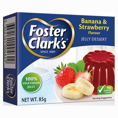 Foster Clark's Jelly Crystal 85g Banana and Strawberry image
