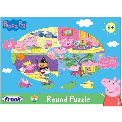 Frank Peppa Pig 66 Pcs Round Puzzle image