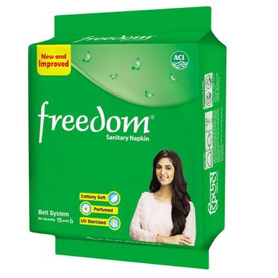 Freedom Belt System Sanitary Napkin 15 pads image