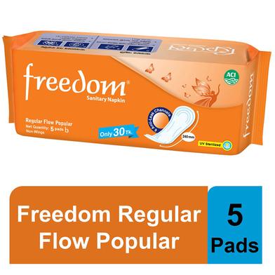 Freedom Sanitary Napkin Popular 5 Pads (Latest) image