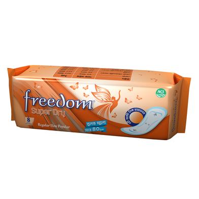 Freedom Super Dry Regular Flow Popular Non Wings (8 Pads) image