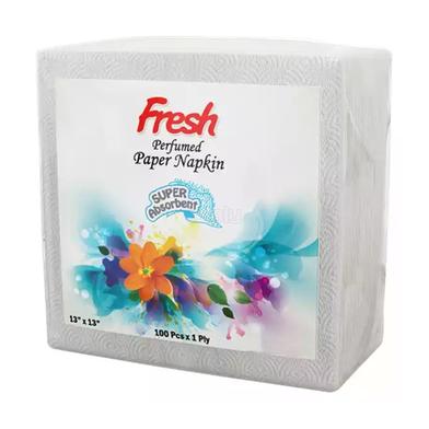 Fresh Paper Napkin 13x13 Perfumed Tissue (100 Pcs x 1 Ply) image
