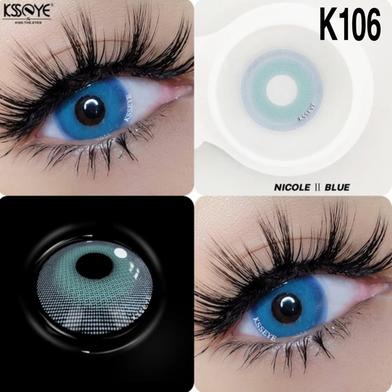 Ice Grey Color Eye Contact Lenses soft + Free kit case and water / Fresh  color Daily Use Lenses Best for girls & Boys