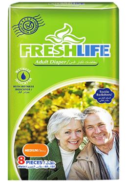 Freshlife Adult Diaper-Medium - 8 Pcs image