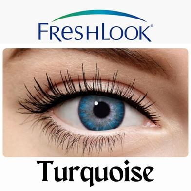 Freshlook Turquoise Color Contact Lens With Kit Box Freshlook Colorblends Series image
