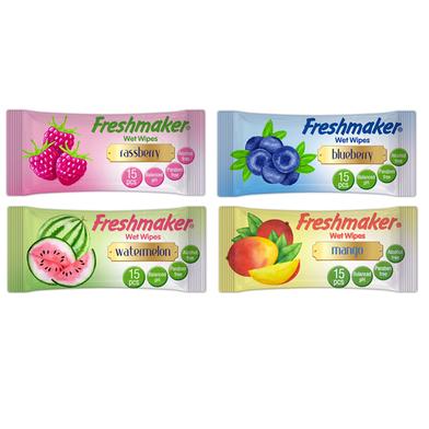 Freshmaker Pocket Wet Wipes - 15 Pcs image