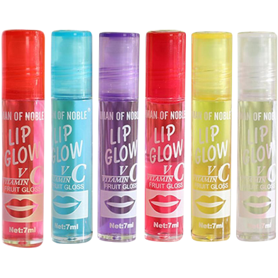Fruit Gloss Lip Oil Care -6 Pcs (Multicolor) image