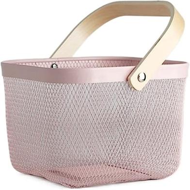 Fruit Vegetable Drain Storage Basket With Handle image