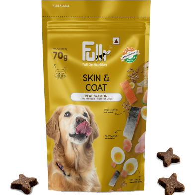 Fullr Skin and Coat Dog Biscuits for All Life Stages 70 gm image