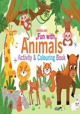 Fun with Animals Activity and Colouring book image