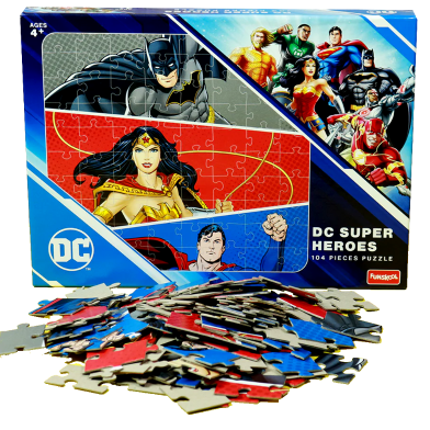 Funskool DC Super Heroes Jigsaw Puzzles - 104 Pcs image