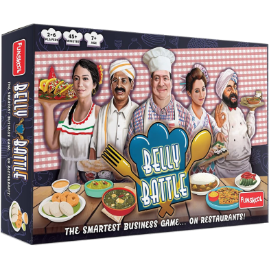 Funskool Games Belly Battle Multiplayer Restaurant Themed Strategy Game 3-6 Players Ages 7 and Above image