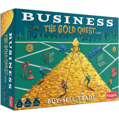 Funskool Games Business Game The Gold Quest Multiplayer Strategy Game 2-4 Players Ages 7 and Above Multicolor image