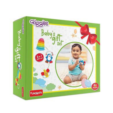 Funskool Giggles Baby'S Gift Set With The Cute Rattle And The Stacking Make The Perfect Toy image