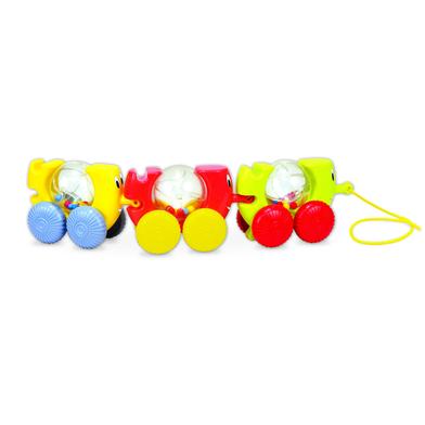 Funskool Giggles Stackin And Linkin Pull Along Caterpals Toy - Multicolour image