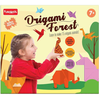 Funskool Handycrafts - Origami Forest Pet Make 15 Different Pet Art and Craft kit For 7 Years Plus image