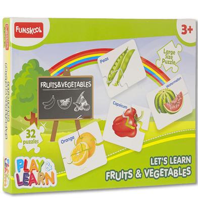 Funskool Play And Learn-Fruits And Vegetables Puzzle image