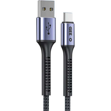 GEEOO Short Fabrics Cable Type-c 3A Fast Charging With Data - DC20C image