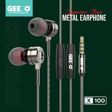 GEEOO Superior Bass Metal Earphone X100 image