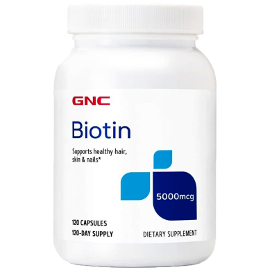 GNC Biotin 5000 mcg – 120 Capsules image