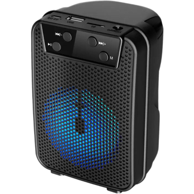 GTS 1345 Portable Rechargeable Wireless Bluetooth Speaker With FM Radio USB and SD Card Supported High Quality Sound and Extra Base image