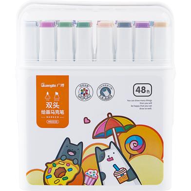 GUANGBO Dual Tip Markers Sets - 48 Colors image