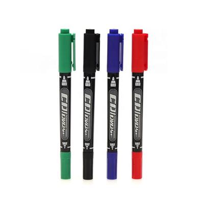 GXin Multi Color CD/DVD Waterproof Permanent Marker 2in1 Pen Set With Clip 4 Pieces image