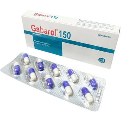 Gabarol 150mg Capsule 10's Strip image