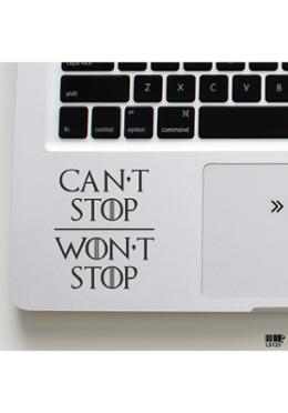 DDecorator Game Of Thrones TV Series Can't/Won't Stop Laptop Sticker image