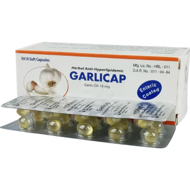 Garlicap 10mg Capsule 10's Strip image