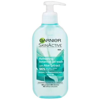 Garnier Aloe Refreshing Facial Gel Wash - 200ml image